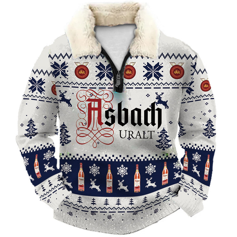 Christmas Ugly Quarter Zip Sweatshirt Collection 037