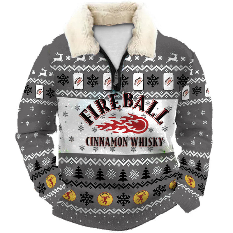 Christmas Ugly Quarter Zip Sweatshirt Collection 038