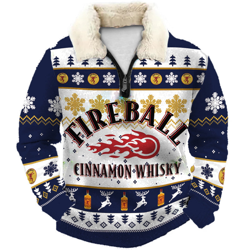 Christmas Ugly Quarter Zip Sweatshirt Collection 039