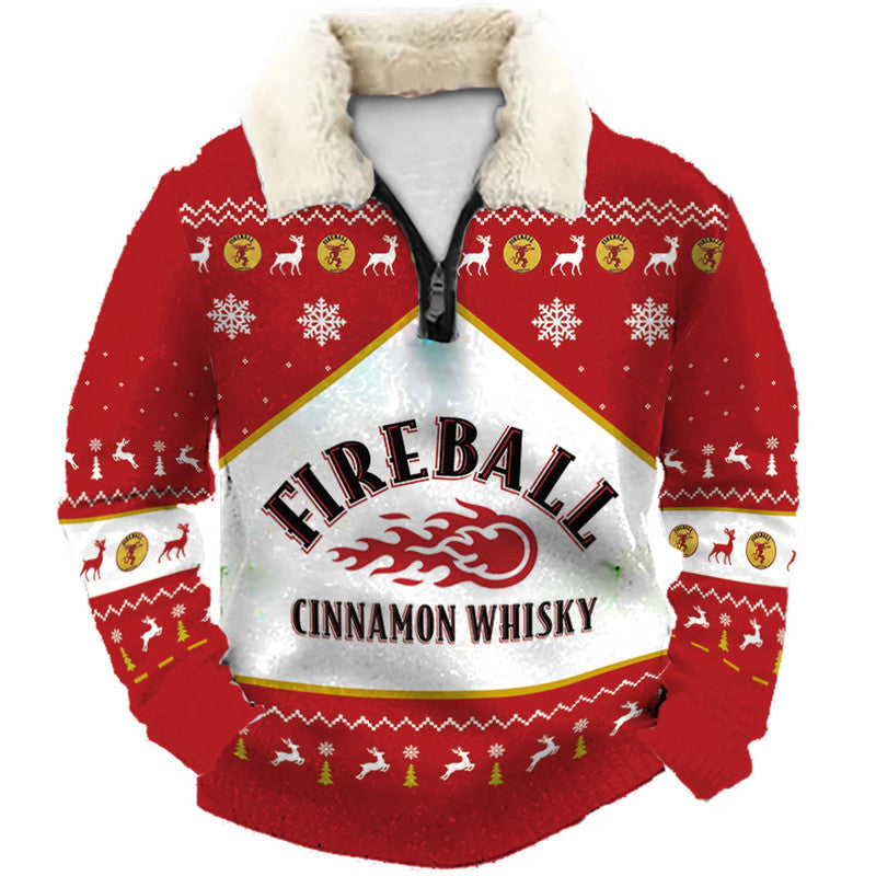 Christmas Ugly Quarter Zip Sweatshirt Collection 041