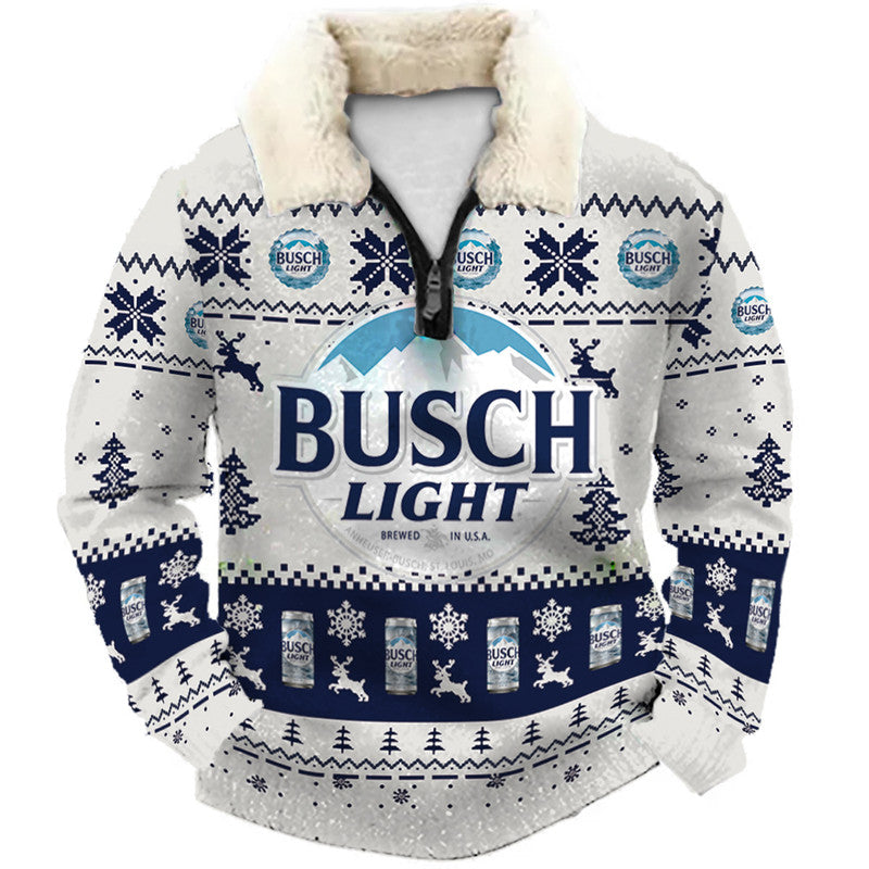 Christmas Ugly Quarter Zip Sweatshirt Collection 047