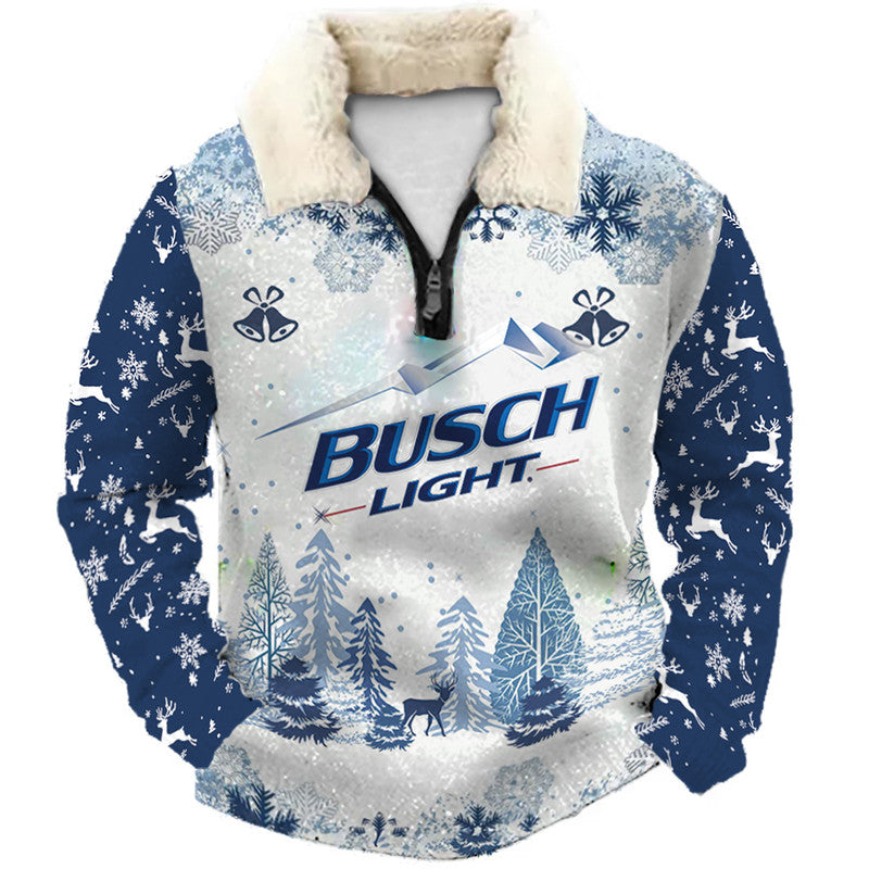 Christmas Ugly Quarter Zip Sweatshirt Collection 048