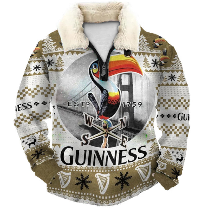 Christmas Ugly Quarter Zip Sweatshirt Collection 049
