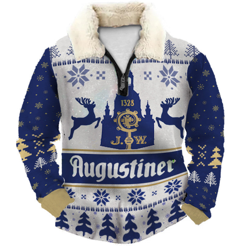 Christmas Ugly Quarter Zip Sweatshirt Collection 051