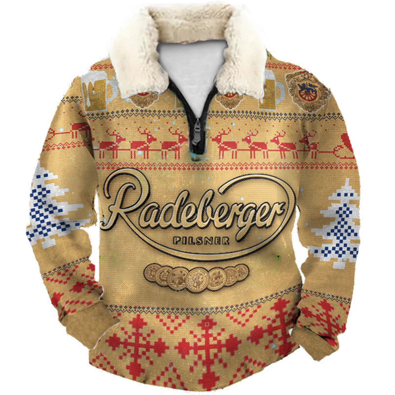 Christmas Ugly Quarter Zip Sweatshirt Collection 057