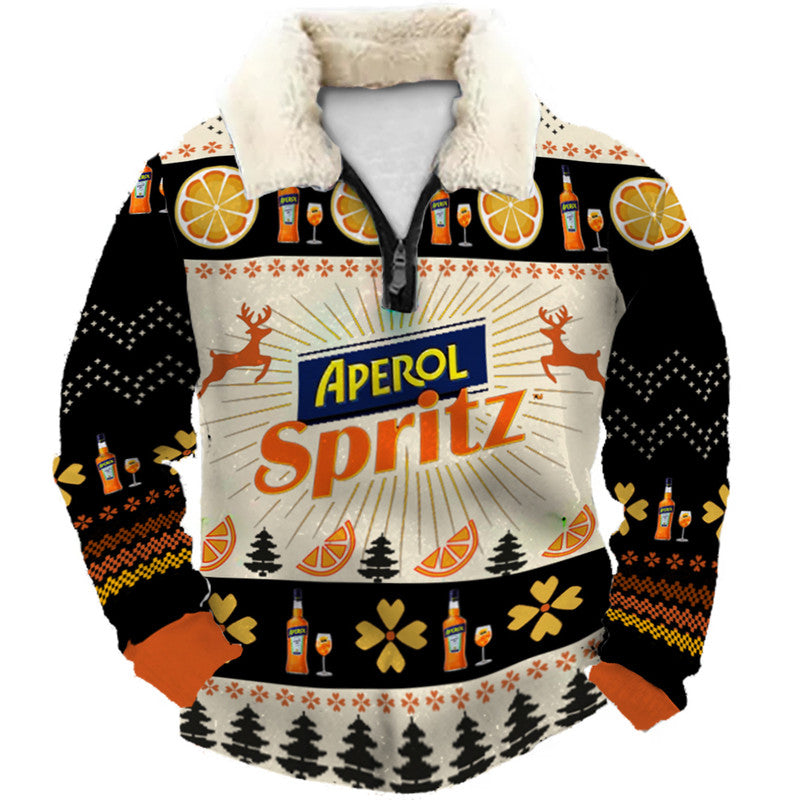 Christmas Ugly Quarter Zip Sweatshirt Collection 062