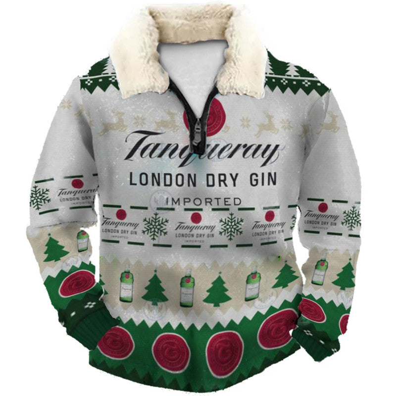 Christmas Ugly Quarter Zip Sweatshirt Collection 064