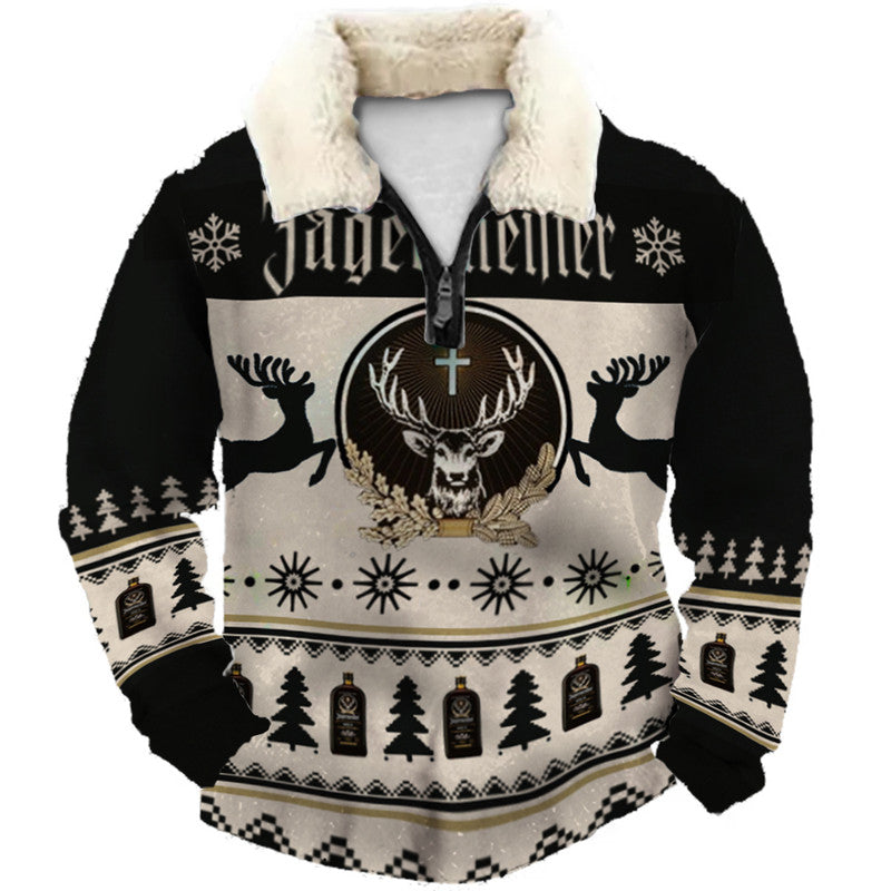 Christmas Ugly Quarter Zip Sweatshirt Collection 066