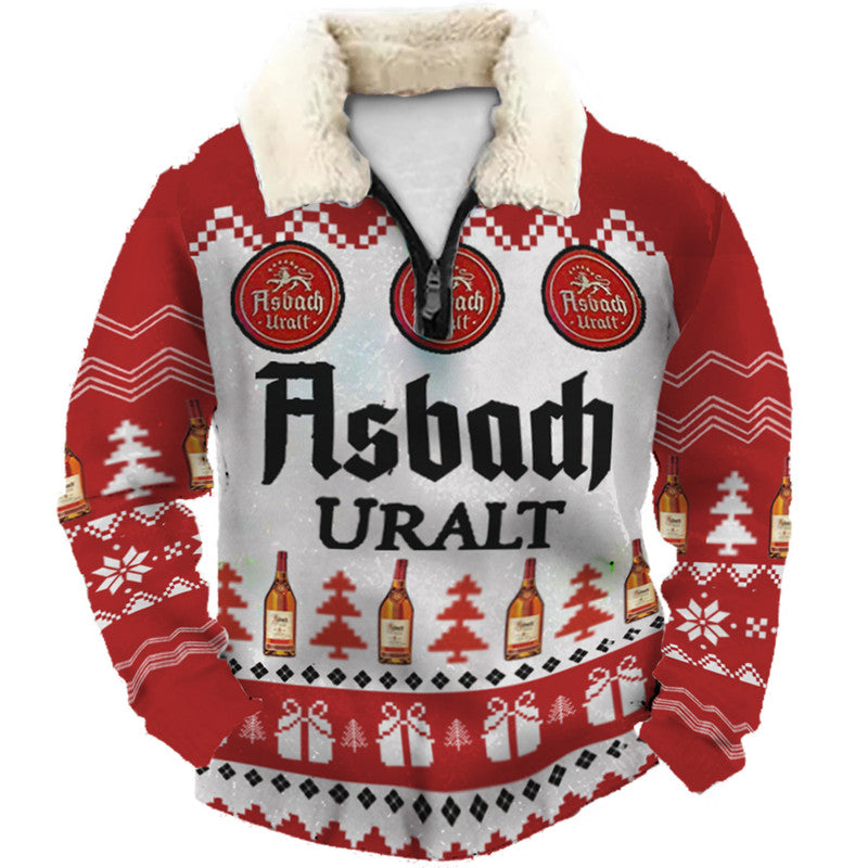 Christmas Ugly Quarter Zip Sweatshirt Collection 067