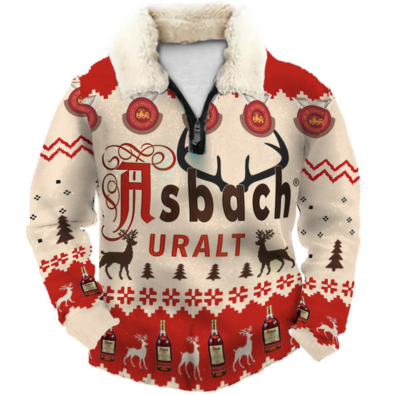 Christmas Ugly Quarter Zip Sweatshirt Collection 071