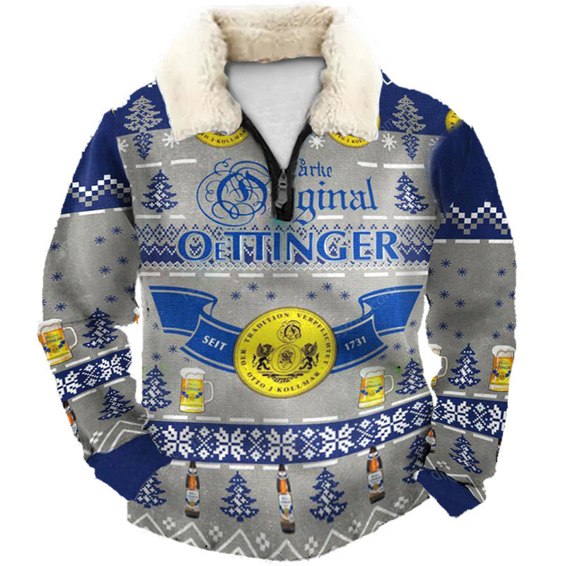 Christmas Ugly Quarter Zip Sweatshirt Collection 072