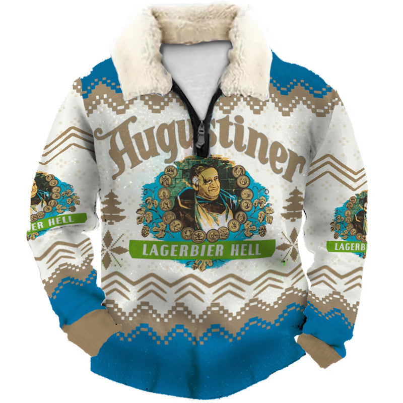 Christmas Ugly Quarter Zip Sweatshirt Collection 074