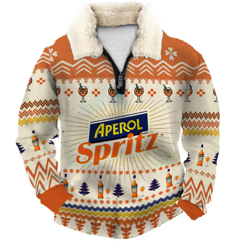Christmas Ugly Quarter Zip Sweatshirt Collection 075