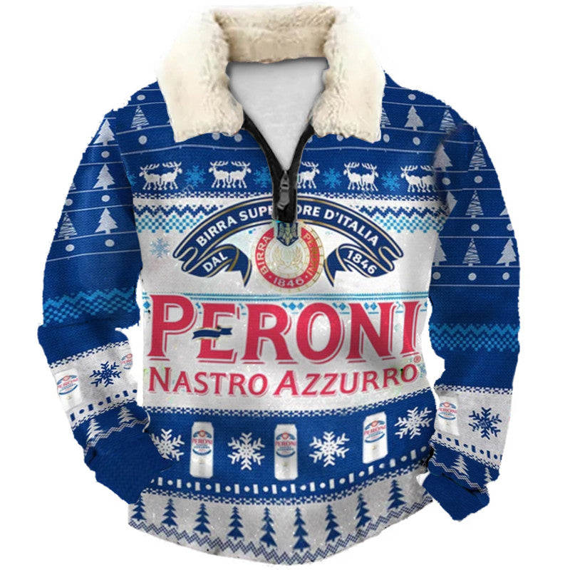 Christmas Ugly Quarter Zip Sweatshirt Collection 078