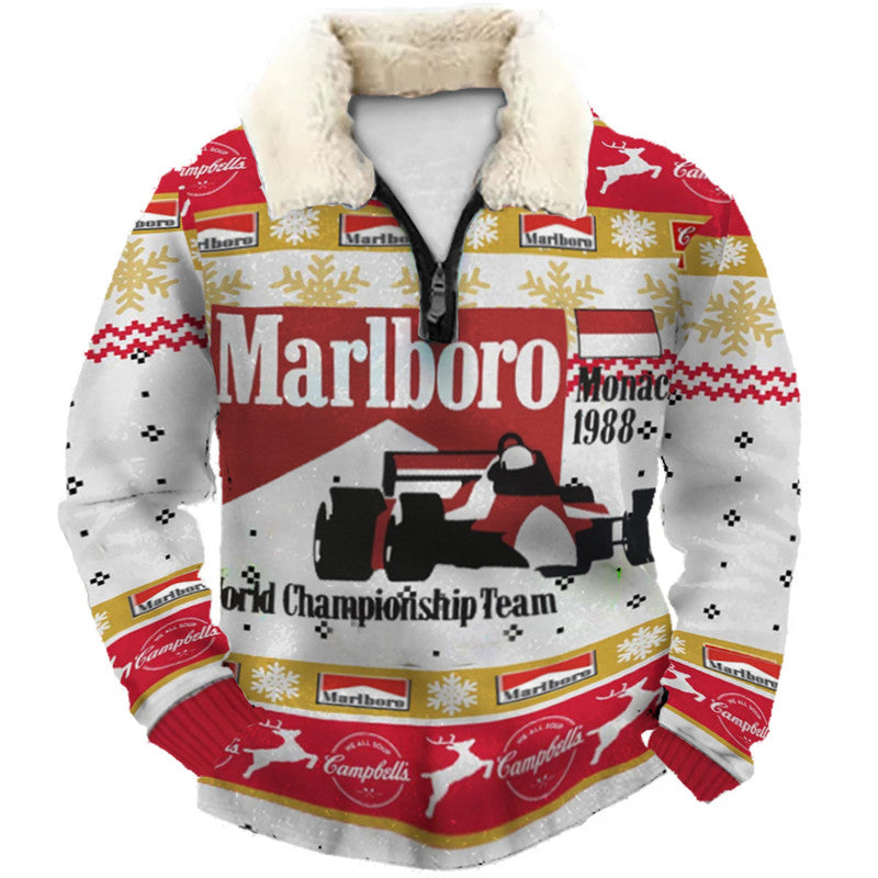 Christmas Ugly Quarter Zip Sweatshirt Collection 079