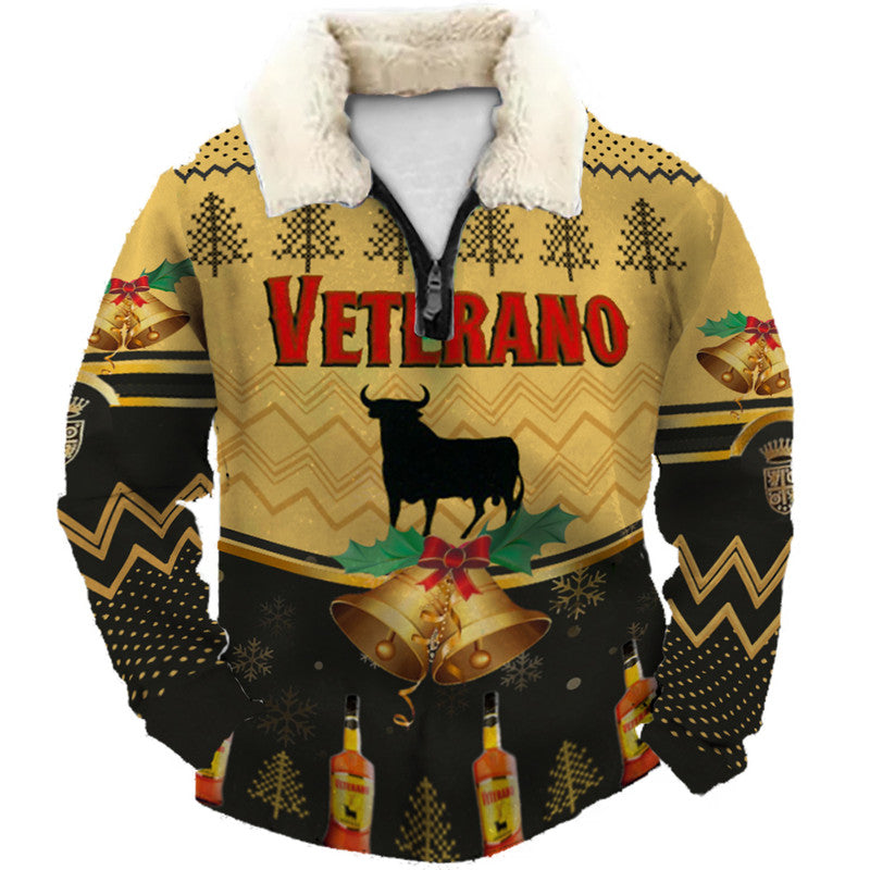 Christmas Ugly Quarter Zip Sweatshirt Collection 080