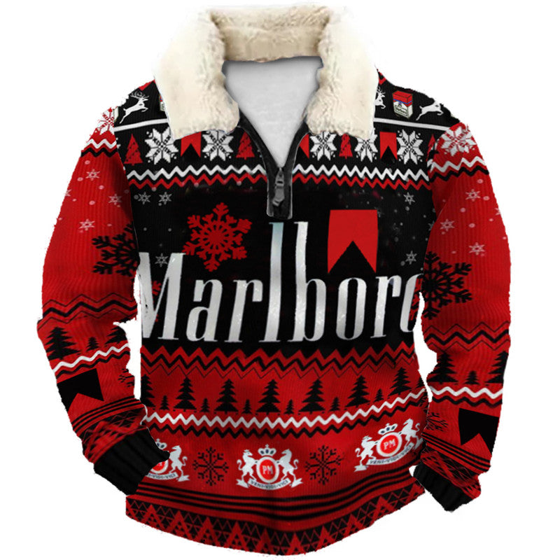 Christmas Ugly Quarter Zip Sweatshirt Collection 082