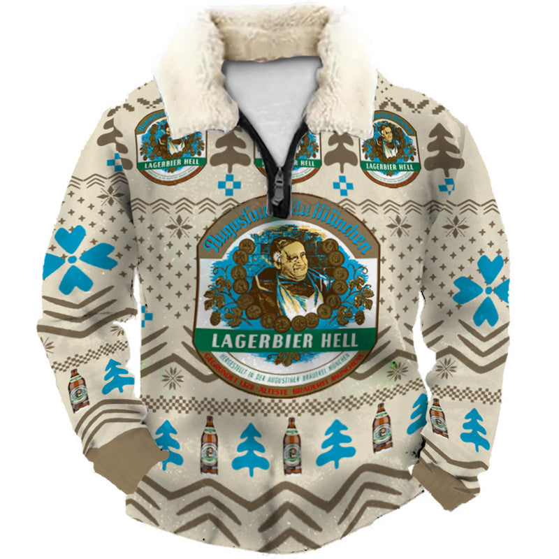 Christmas Ugly Quarter Zip Sweatshirt Collection 087