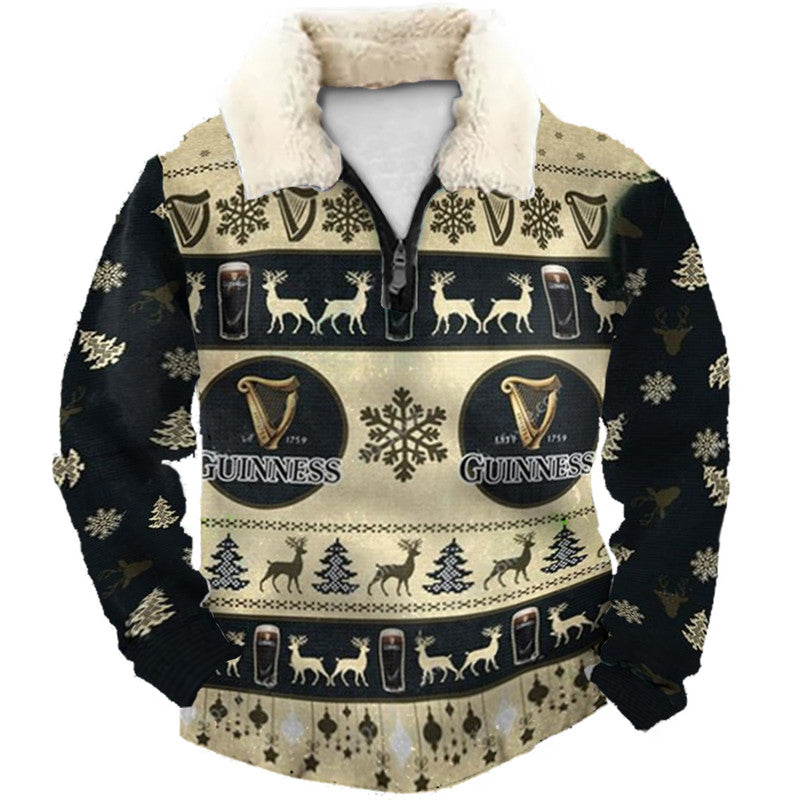 Christmas Ugly Quarter Zip Sweatshirt Collection 088