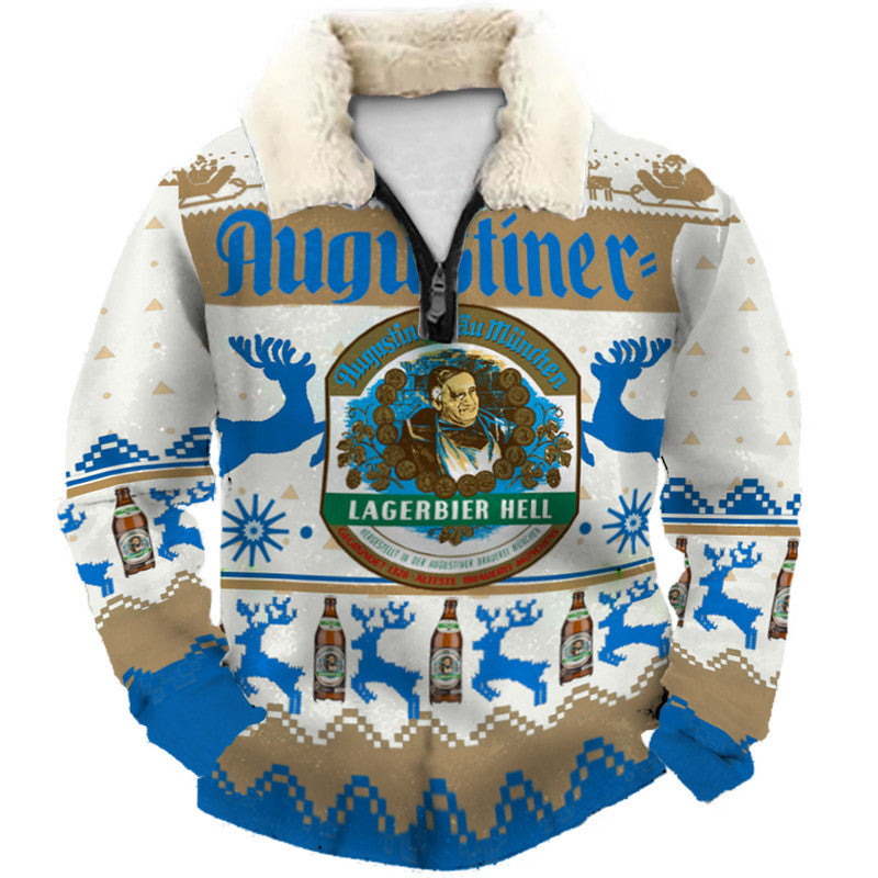 Christmas Ugly Quarter Zip Sweatshirt Collection 089
