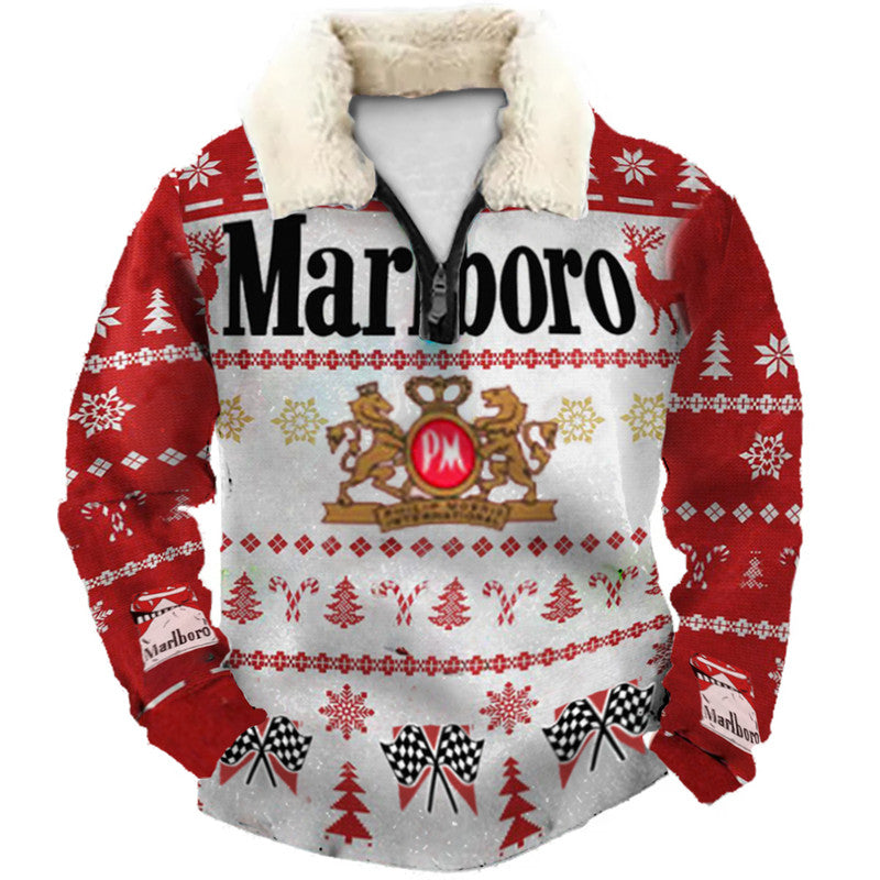 Christmas Ugly Quarter Zip Sweatshirt Collection 090