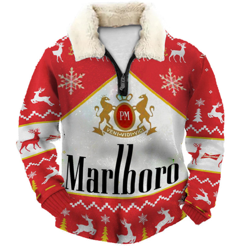 Christmas Ugly Quarter Zip Sweatshirt Collection 092
