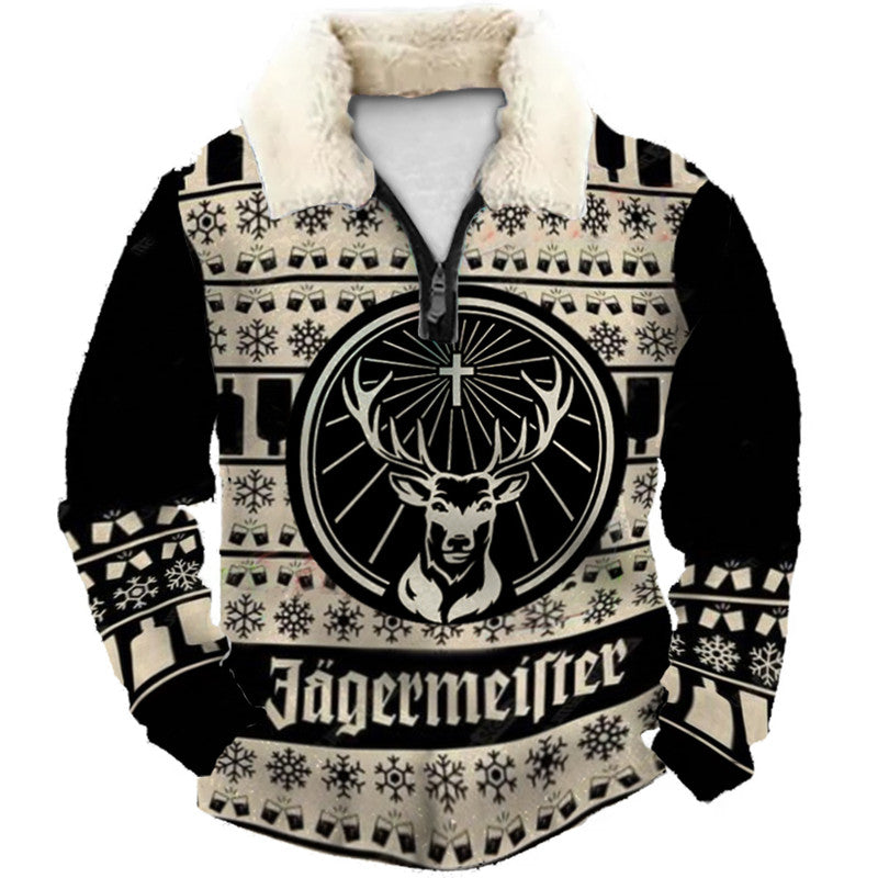 Christmas Ugly Quarter Zip Sweatshirt Collection 093