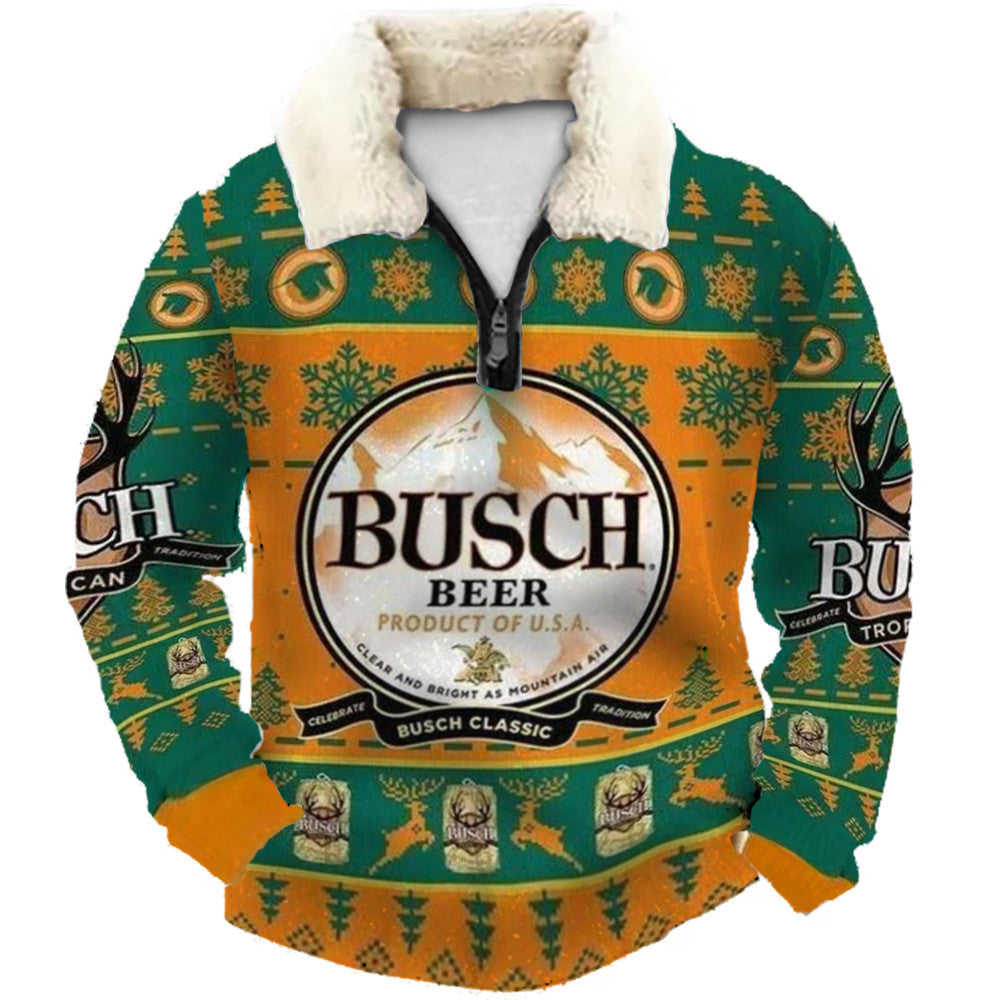 Christmas Ugly Quarter Zip Sweatshirt Collection 094