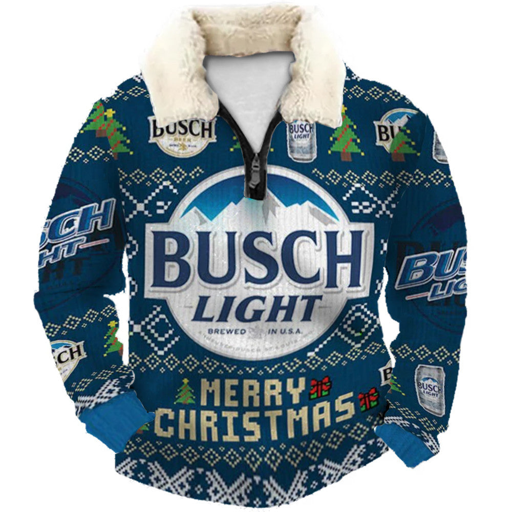 Christmas Ugly Quarter Zip Sweatshirt Collection 097