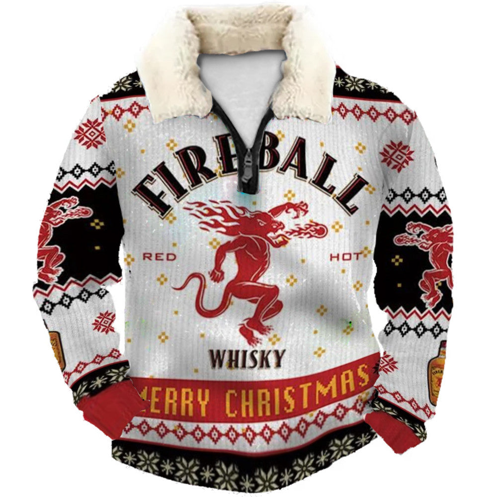 Christmas Ugly Quarter Zip Sweatshirt Collection 099