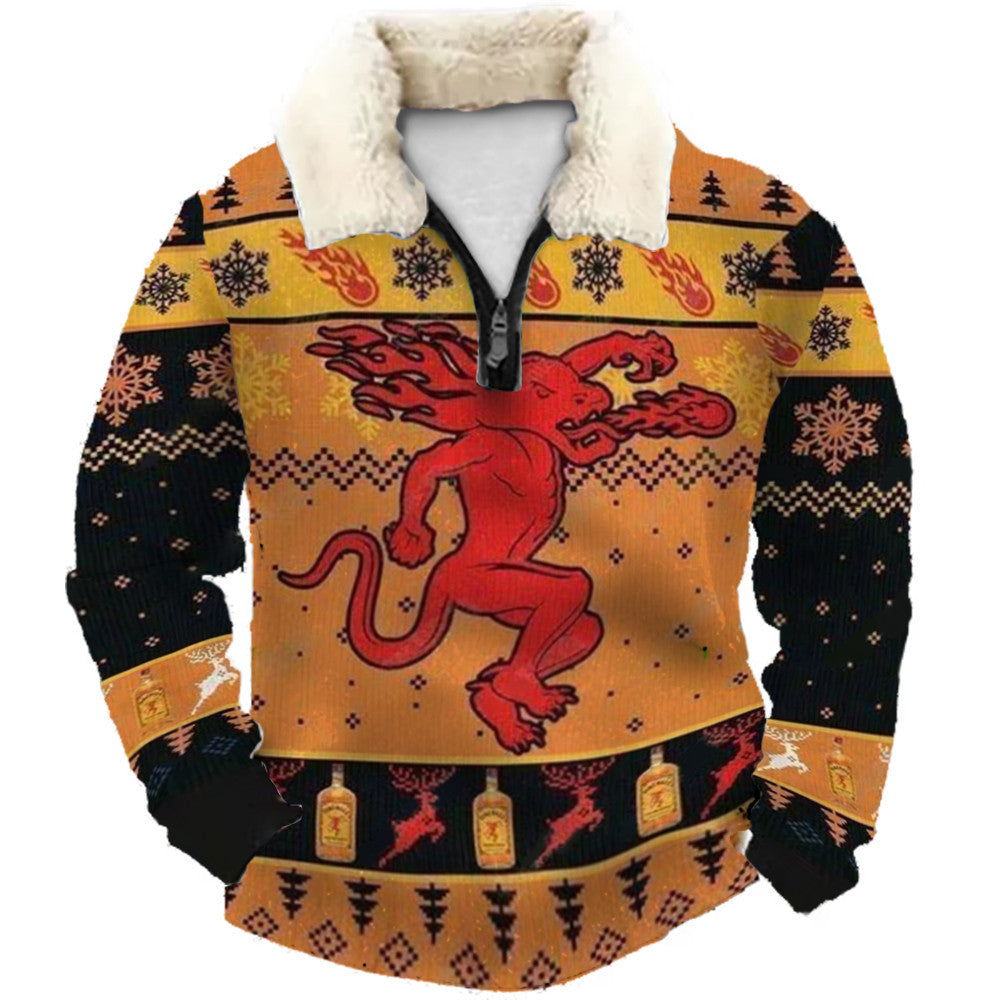 Christmas Ugly Quarter Zip Sweatshirt Collection 103