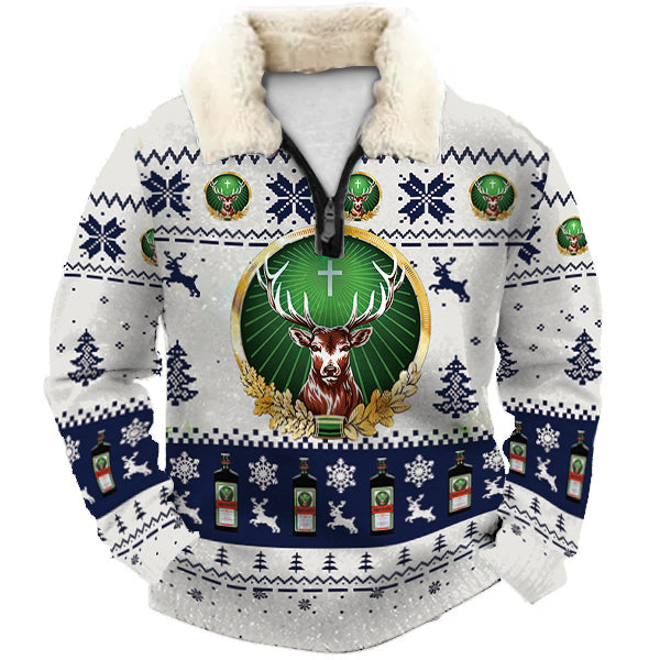 Christmas Ugly Quarter Zip Sweatshirt Collection 109