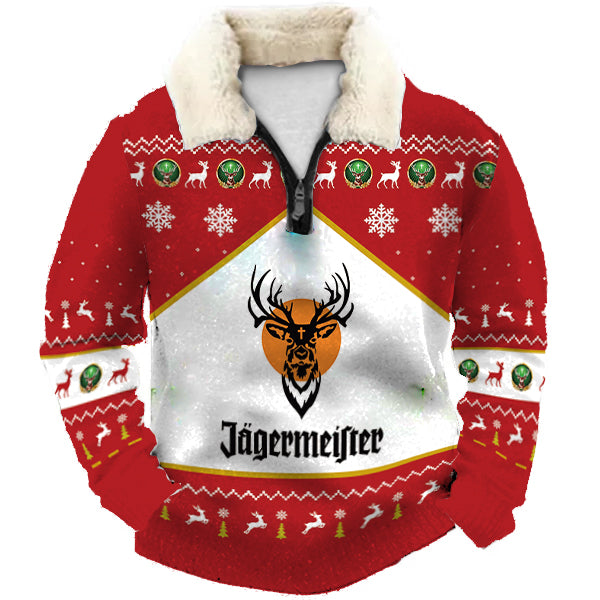 Christmas Ugly Quarter Zip Sweatshirt Collection 113