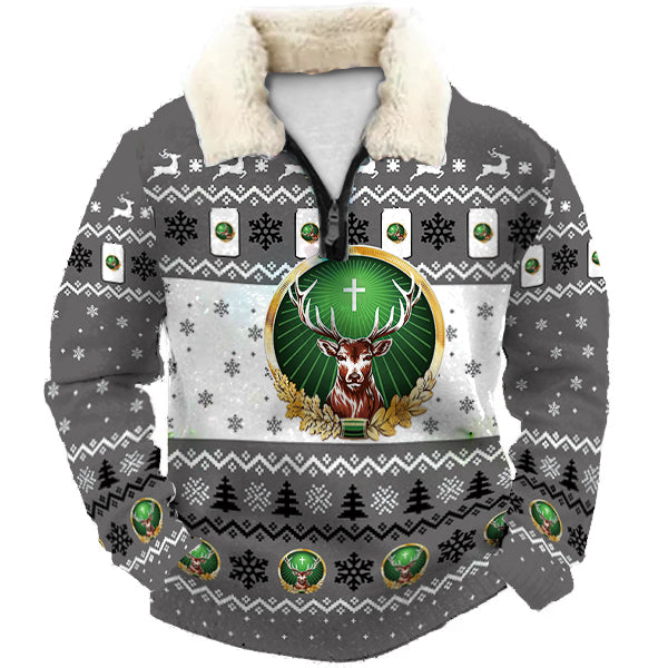 Christmas Ugly Quarter Zip Sweatshirt Collection 123