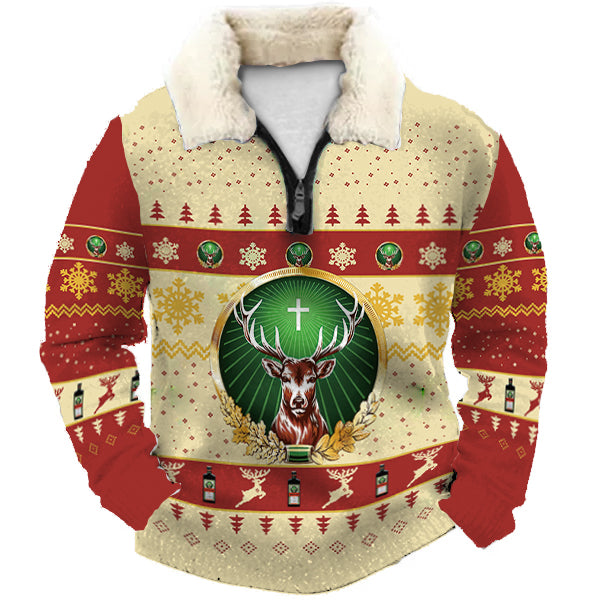 Christmas Ugly Quarter Zip Sweatshirt Collection 126
