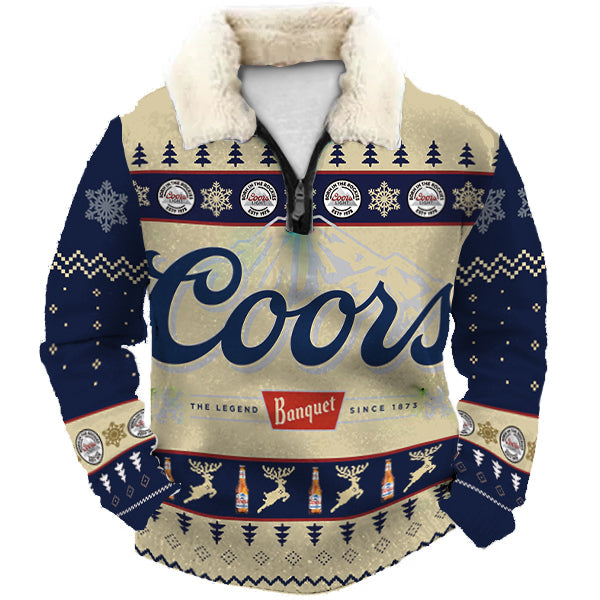Christmas Ugly Quarter Zip Sweatshirt Collection 167
