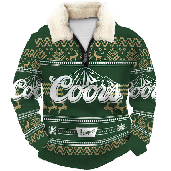Christmas Ugly Quarter Zip Sweatshirt Collection 178