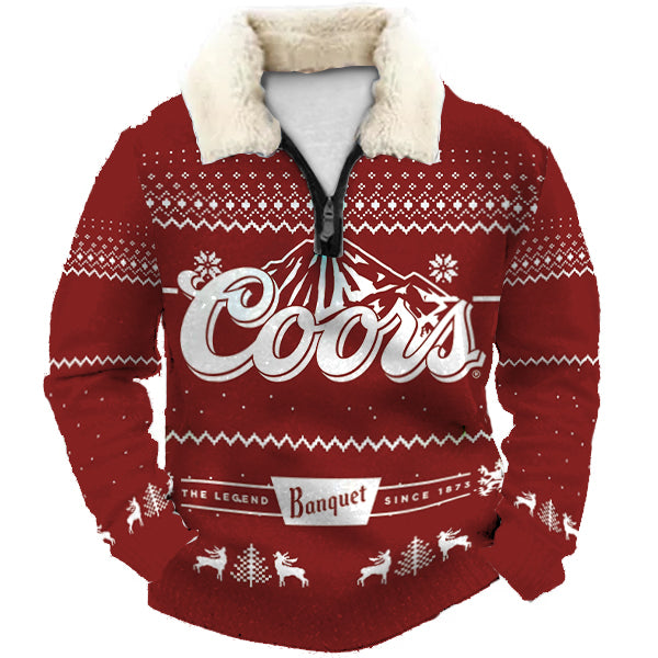 Christmas Ugly Quarter Zip Sweatshirt Collection 181