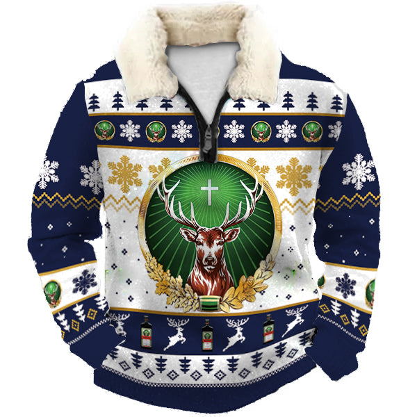 Christmas Ugly Quarter Zip Sweatshirt Collection 196