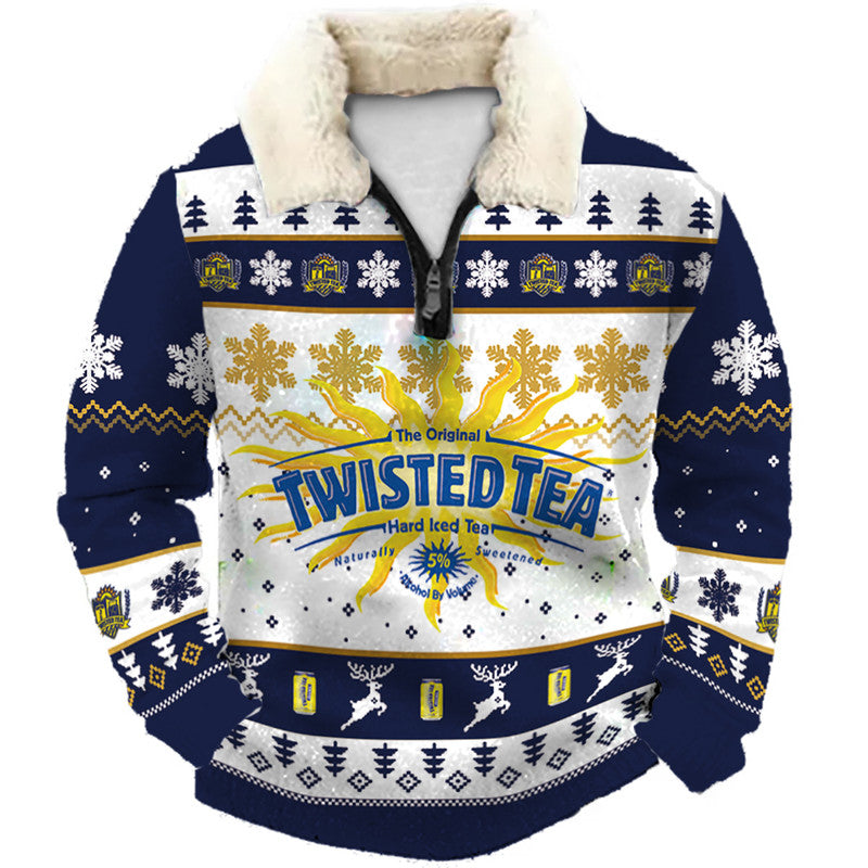 Christmas Ugly Quarter Zip Sweatshirt Collection 237