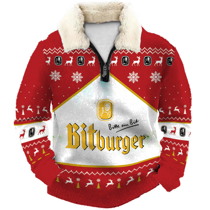 Christmas Ugly Quarter Zip Sweatshirt Collection 241