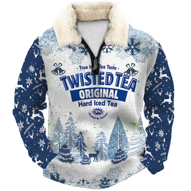 Christmas Ugly Quarter Zip Sweatshirt Collection 243