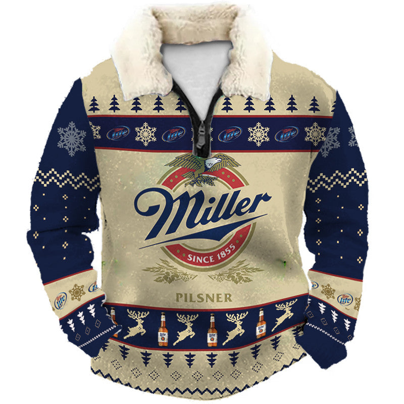 Christmas Ugly Quarter Zip Sweatshirt Collection 245