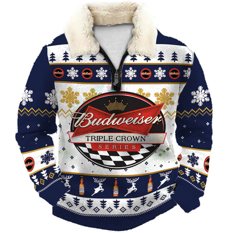 Christmas Ugly Quarter Zip Sweatshirt Collection 253