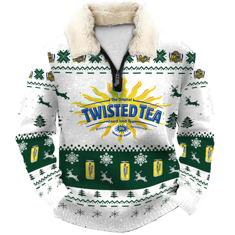 Christmas Ugly Quarter Zip Sweatshirt Collection 255