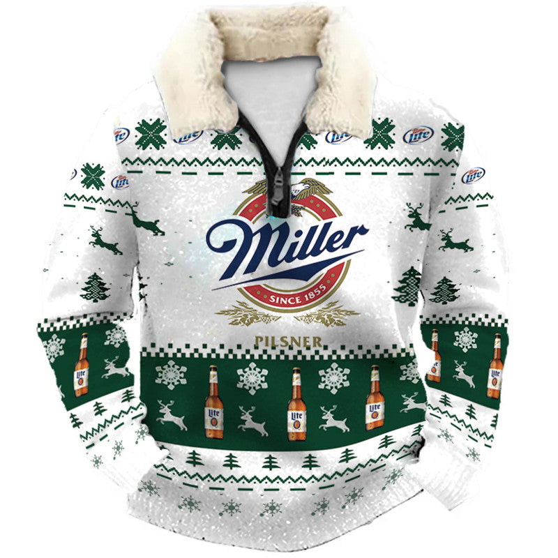 Christmas Ugly Quarter Zip Sweatshirt Collection 256