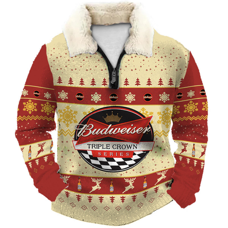 Christmas Ugly Quarter Zip Sweatshirt Collection 257