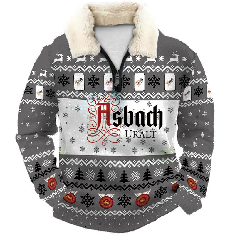 Christmas Ugly Quarter Zip Sweatshirt Collection 258