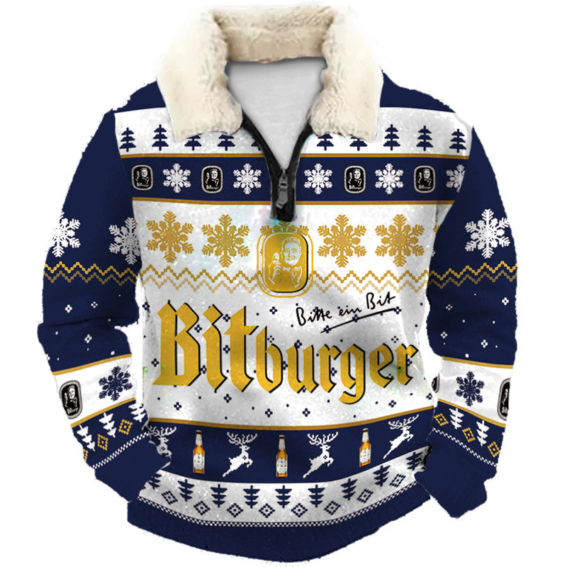 Christmas Ugly Quarter Zip Sweatshirt Collection 259