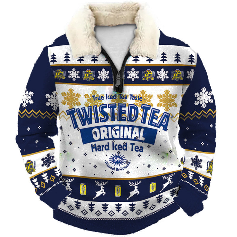 Christmas Ugly Quarter Zip Sweatshirt Collection 263